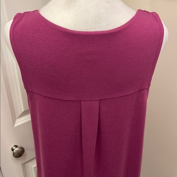 Allen B. By Allen Schwartz Pink Sleeveless Boxy Tank Top EUC Large - Picture 6 of 13